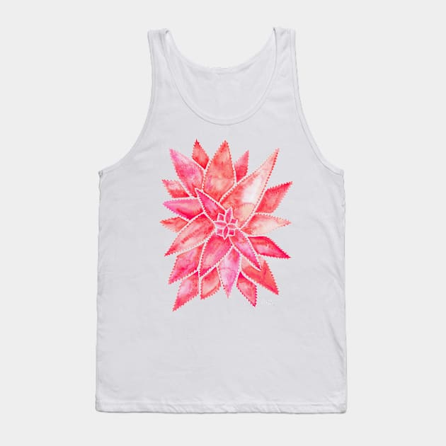 Pink Aloe Vera Tank Top by CatCoq